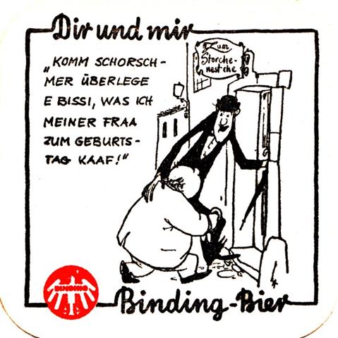 frankfurt f-he binding dir & mir bier 9b (quad185-komm schorsch-schwarzrot)